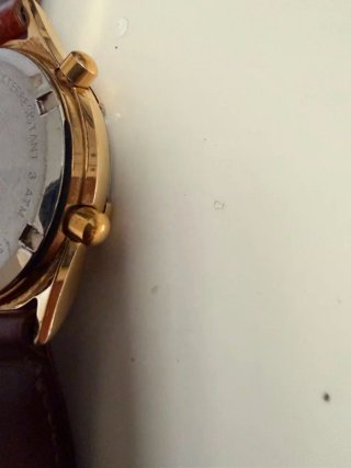 Orologio Lorenz Cronografo Vintage Oro Nero