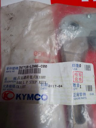 Estribera Izquierda Kymco Original 5071B-LDA6-900