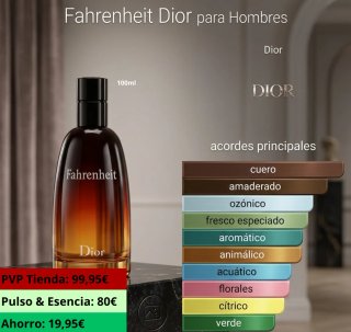 Fahrenheit Dior para Hombres 100ml