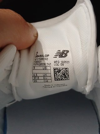 New Balance 480 Bianco Rosa Antico Nuove 37.5