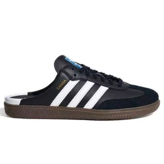 Adidas Samba Mules Negro Blanco