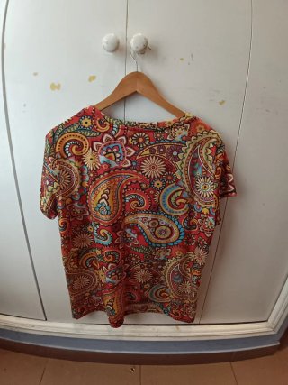 Camiseta Desigual Algodón Estampada Naranja