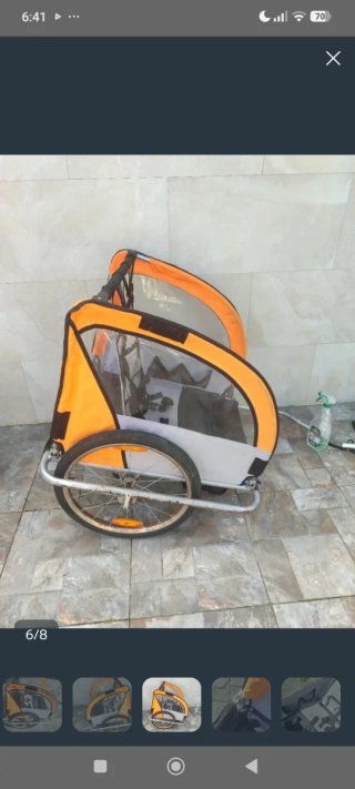 Carrito remolque bici niños carga