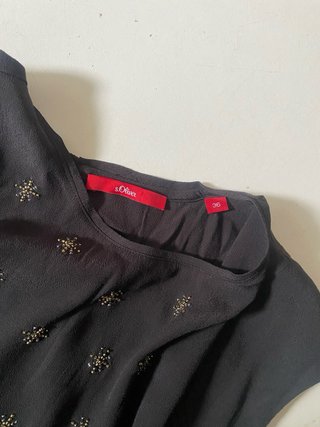 Blusa s.Oliver nera con stelle