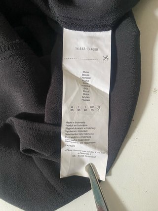 Blusa s.Oliver nera con stelle