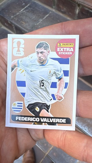Cromo Extra Sticker Federico Valverde Mundial 2026