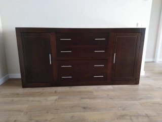 Conjunto Muebles Salón Completo Wengué