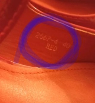 Borsa rigida vernice rossa con manici oro