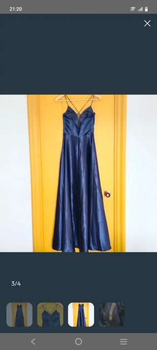 Vestido largo azul