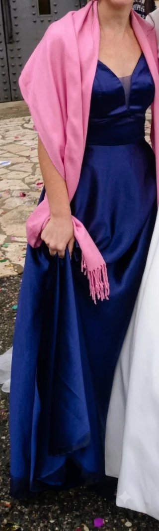 Vestido largo azul