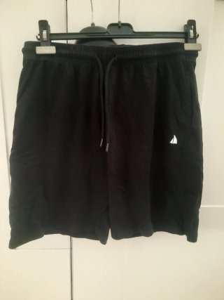 Pantaloncini neri con logo