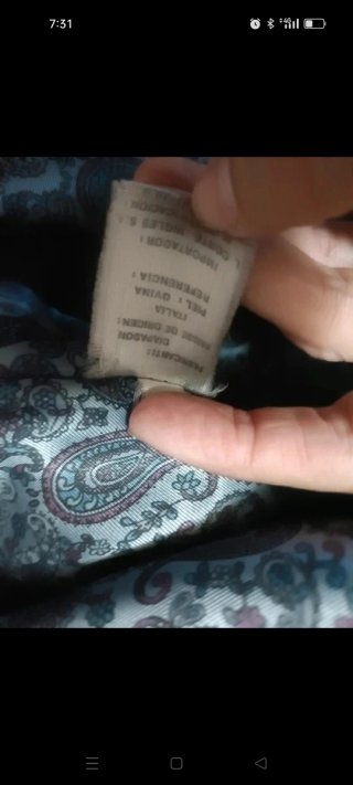 Chaquetón Piel Vintage Negro talla 44