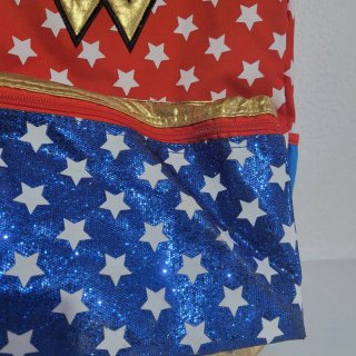 Mochila Wonder Woman Estrellas y Lentejuelas