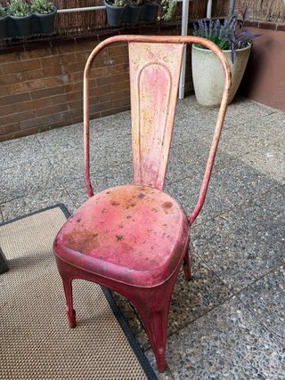 6 Sillas Vintage Metálicas