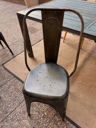 6 Sillas Vintage Metálicas