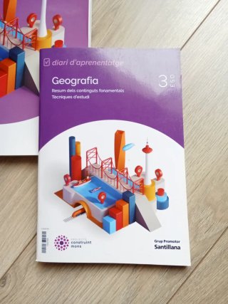 2 Llibres: GEOGRAFIA 3 ESO CONSTRUINT MONS+Diari a