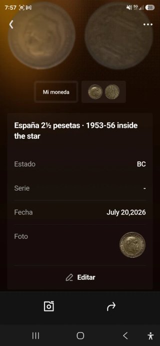 Moneda 1 Peseta Spagna Francisco Franco