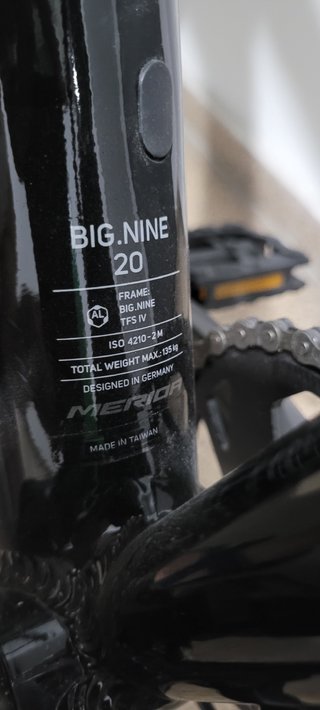 Bicicleta Merida BIG Nine 20 Negra