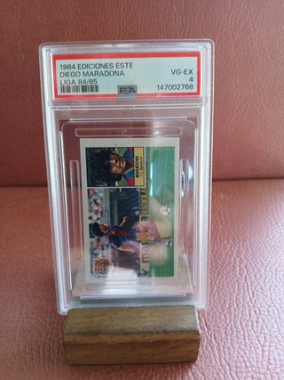 Carta collezionabile Diego Maradona 1984 Ediciones Este