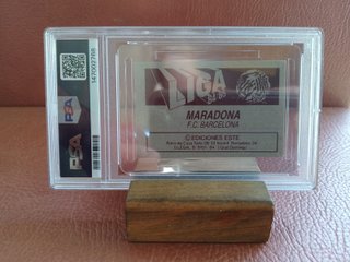 Carta collezionabile Diego Maradona 1984 Ediciones Este
