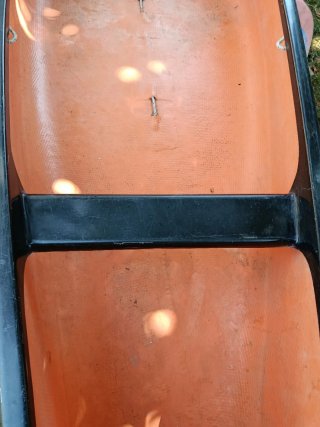 Canoa canadiense naranja