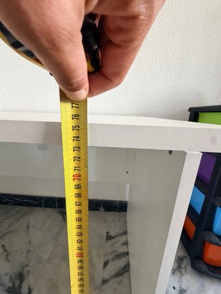 Mesa escritorio blanca 155x67 cm