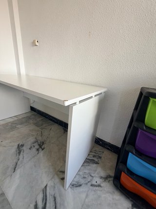 Mesa escritorio blanca 155x67 cm