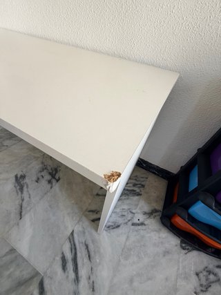 Mesa escritorio blanca 155x67 cm