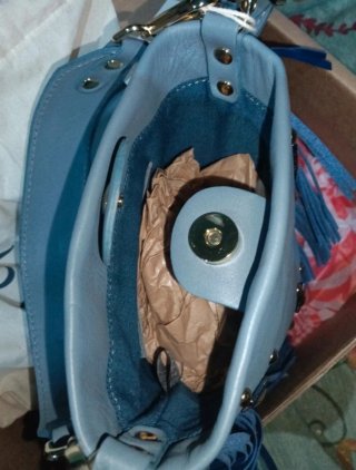 Bolso Mercules Candy Flecos Azul
