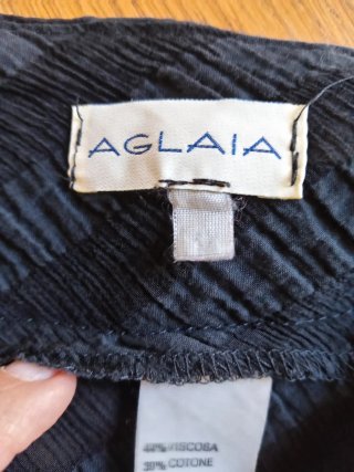 Gonna svasata Aglaia righe Made in Italy