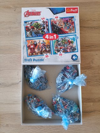 4 Puzzles infantiles Marvel Avengers - Vengadores