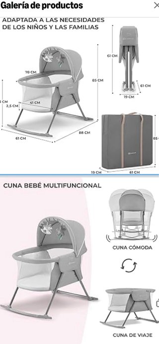 Minicuna Kinderkraft NUEVA