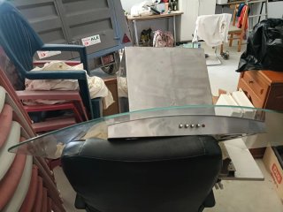 Campana extractora de cocina cristal