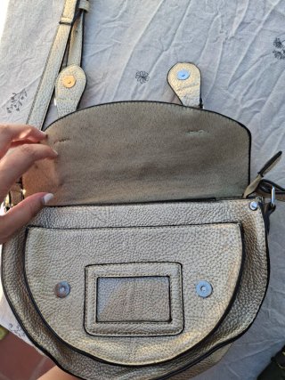 Bolso bandolera dorado vintage regulable