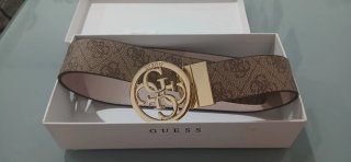 Cinturón Guess Mujer Marrón y Dorado