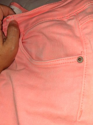 Pantalón rosa fluor / salmon Promod talla 42