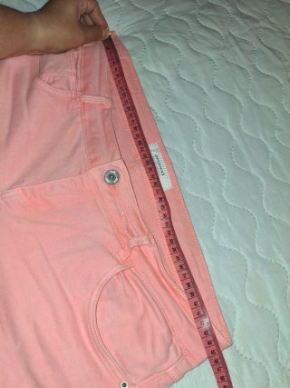 Pantalón rosa fluor / salmon Promod talla 42