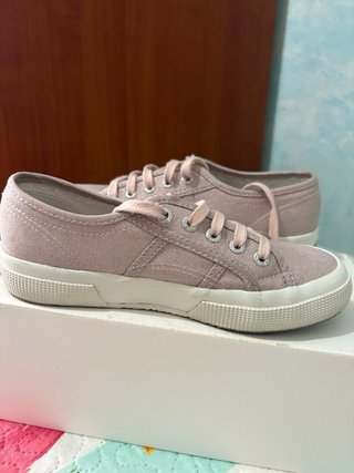 Superga rosa glitter donna