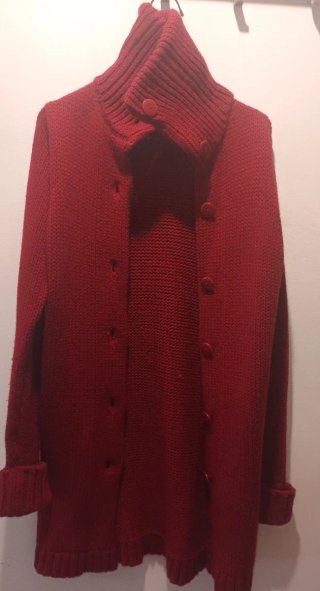 Cárdigan Zara Rojo Talla L