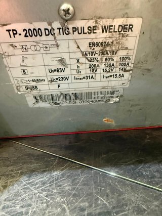 Máquina Soldar TIG PULSE TP2000 Ref 7