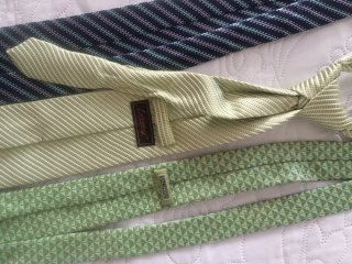 Lote 3 corbatas hombre estrechas