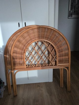 Cabeceros ratán natural 90 cm