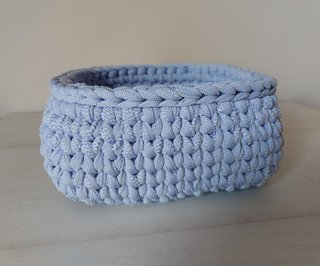 Cesta a Crochet Quadrata Organizzatore