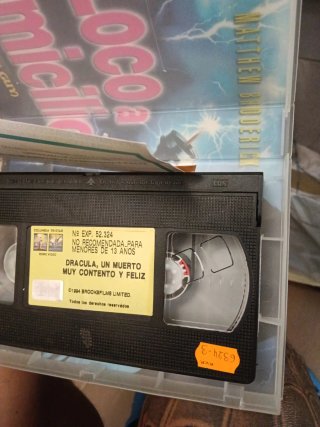 Pelí VHS Drácula VIDEO CLUB