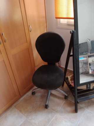 Escritorio y Silla Despacho Marrón/Gris