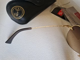 Gafas Ray-Ban Aviador Marrón y Dorado