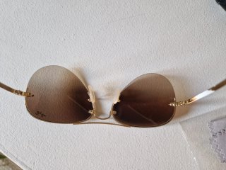 Gafas Ray-Ban Aviador Marrón y Dorado
