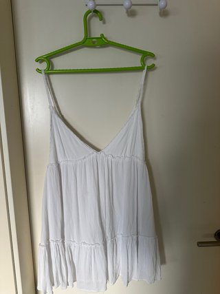 Camiseta tirantes Pull&Bear blanca