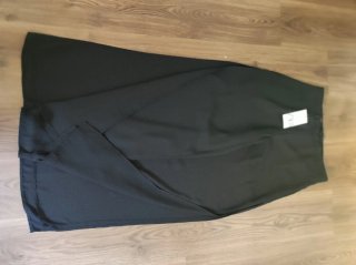 Pantalón Palazzo Zara Negro Aberturas