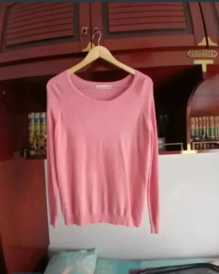 Jersey rosa manga larga